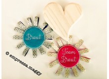 ITH Stickdatei - Orden Anstecker - Junggsellenabschied Braut